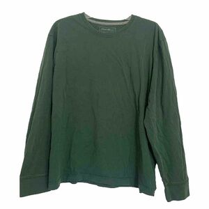 Eddie Bauer Shirt Men’s XL T-shirt Irish Green Long Sleeve 100% Cotton